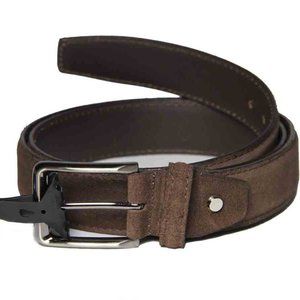 Tanners England Brown Leather Suede Belt Men's Size XL or 40-44